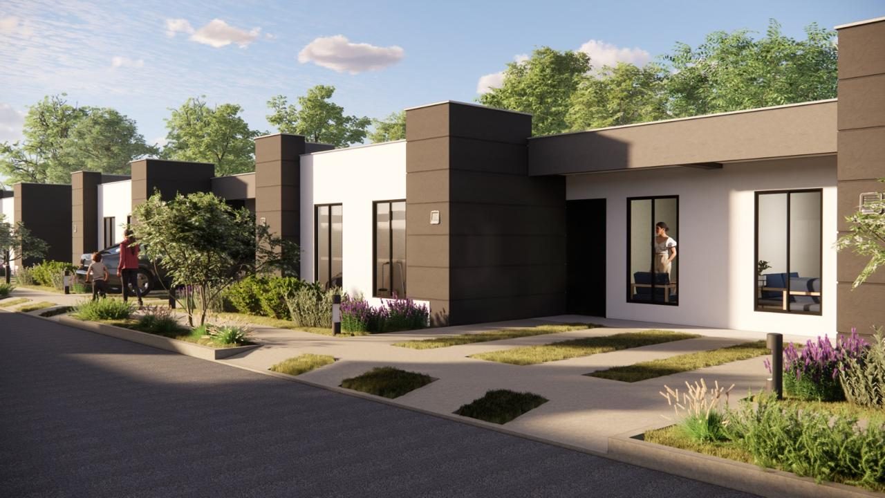 Render de fachada de Alameda Segunda Etapa, vivienda VIS en Sincelejo, Sucre