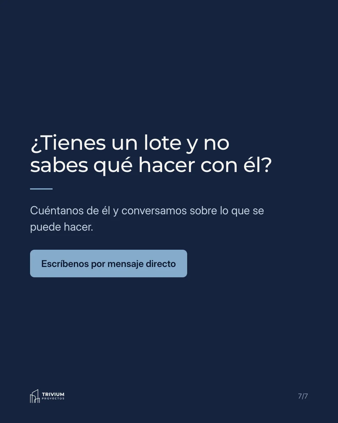 Antes de vender tu lote, responde estas cinco preguntas, lámina 7 de 7