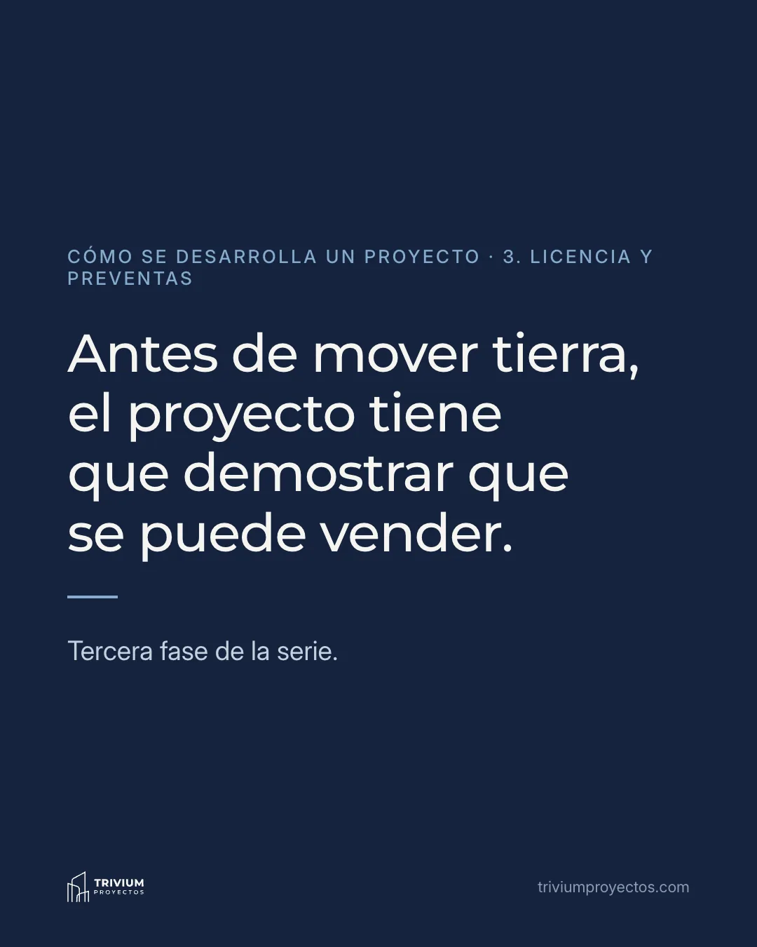 Cómo se desarrolla un proyecto de vivienda (3): licencia y preventas, lámina 1 de 1