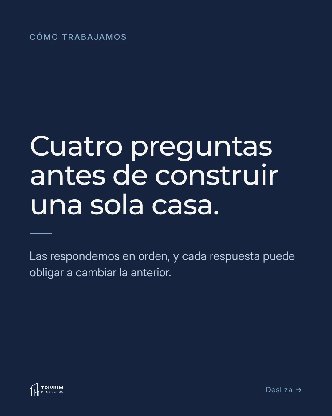 Cuatro preguntas antes de construir una sola casa, lámina 1 de 8